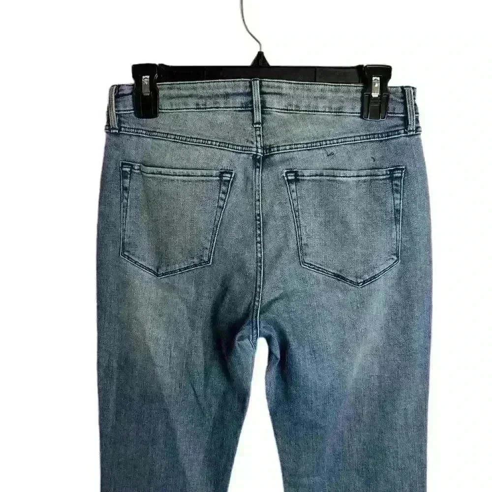 3x1 NYC Women's Jeans Armada Mid Bell in Light Wash Slim Raw Hem USA size 27 - Picture 6 of 10